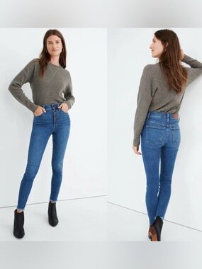 Madewell High-Rise Skinny Jeans Button-Front Edition